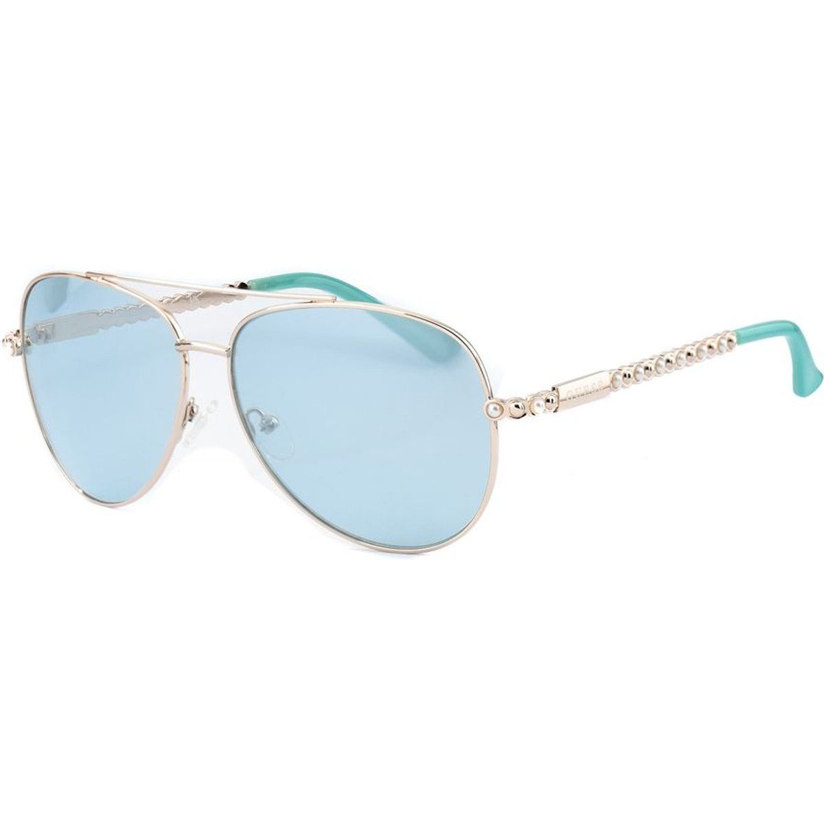 Aviator-Sonnenbrille mit hellblauen Gläsern