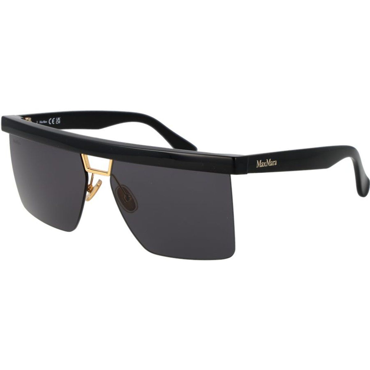 Moderne Flat-Top Shield Sonnenbrille