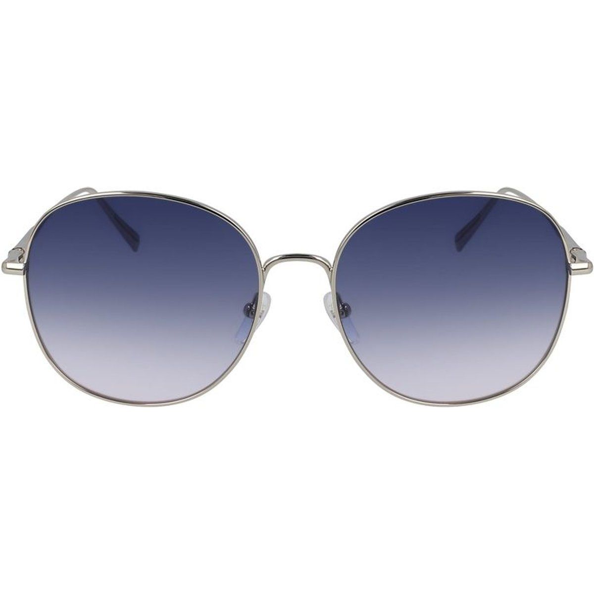 Runde Sonnenbrille mit Silberrahmen