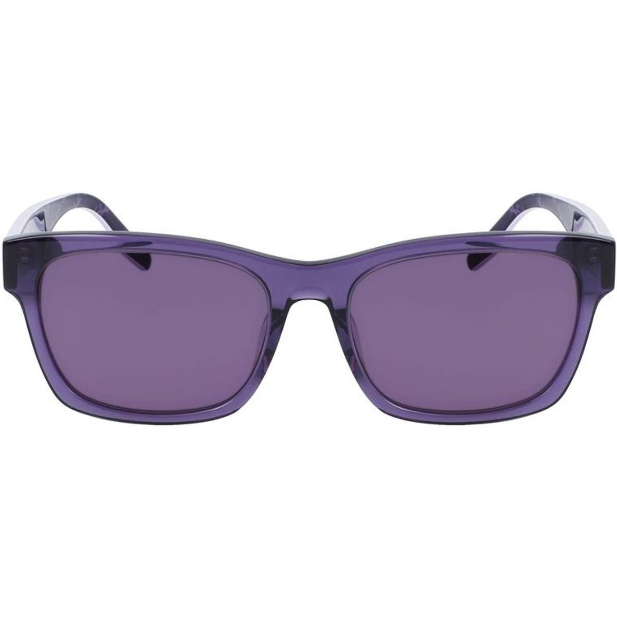 Rechteckige Sonnenbrille mit lila Rahmen