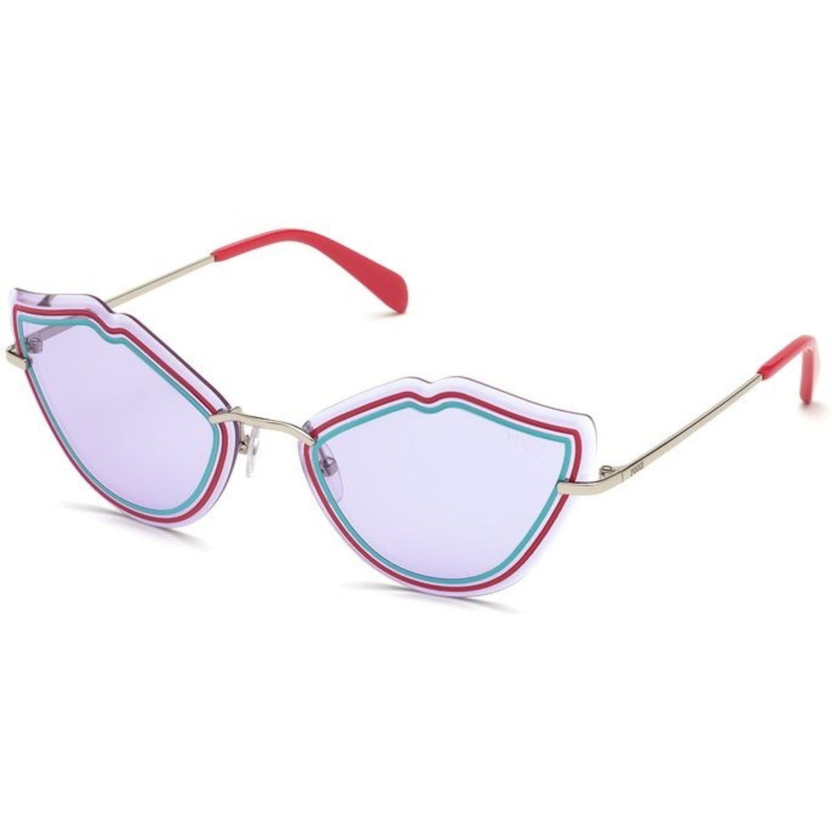Katzenaugen Lippen Sonnenbrille