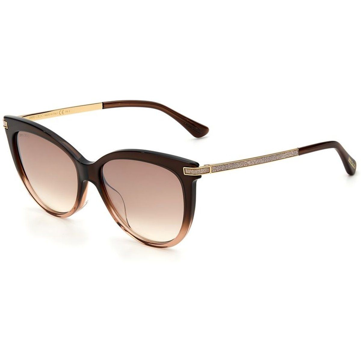 Cat-Eye Sonnenbrille mit Glitzerdetails