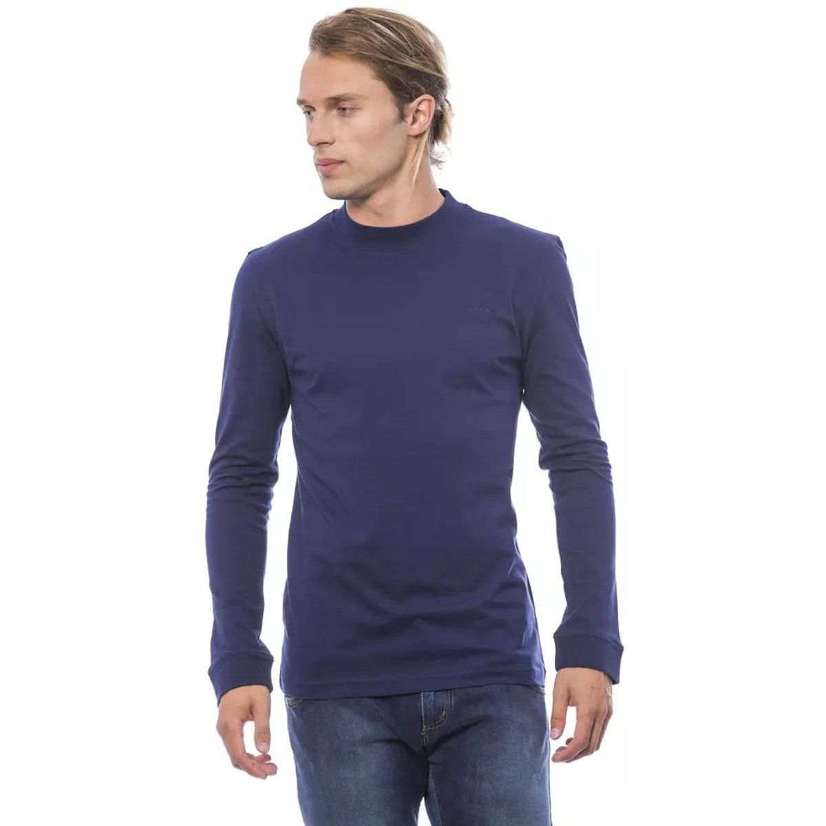 Herren Langarmshirt mit Stehkragen