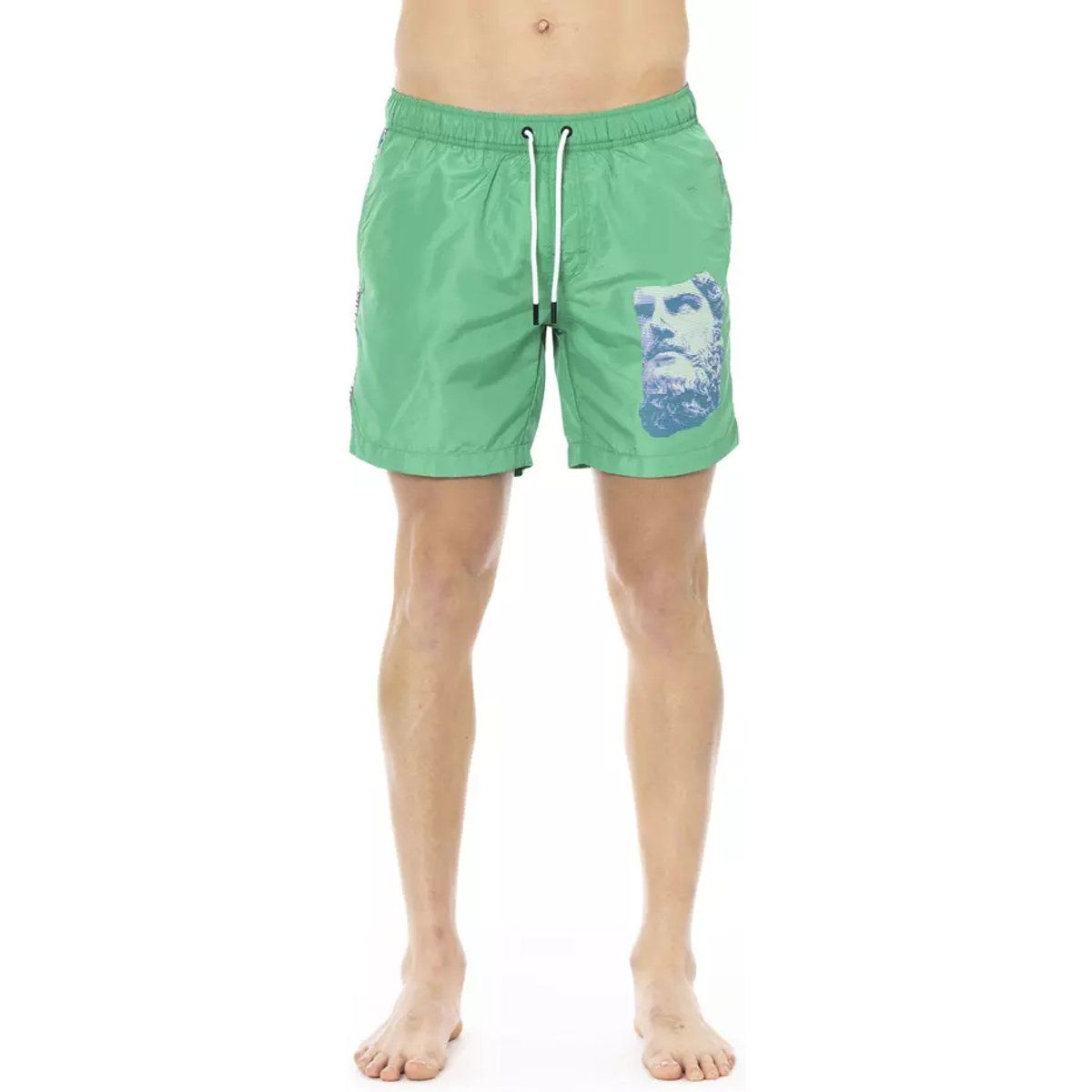 Badeshorts mit griechischem Büstenprint