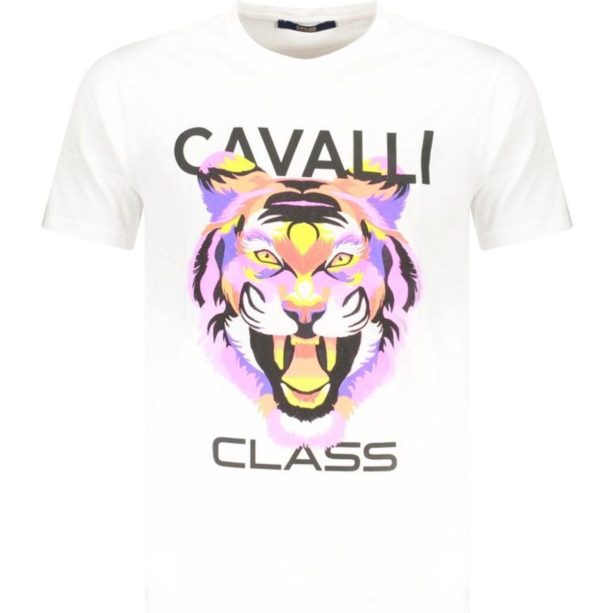 Baumwoll T-Shirt mit Tigergrafik-Print