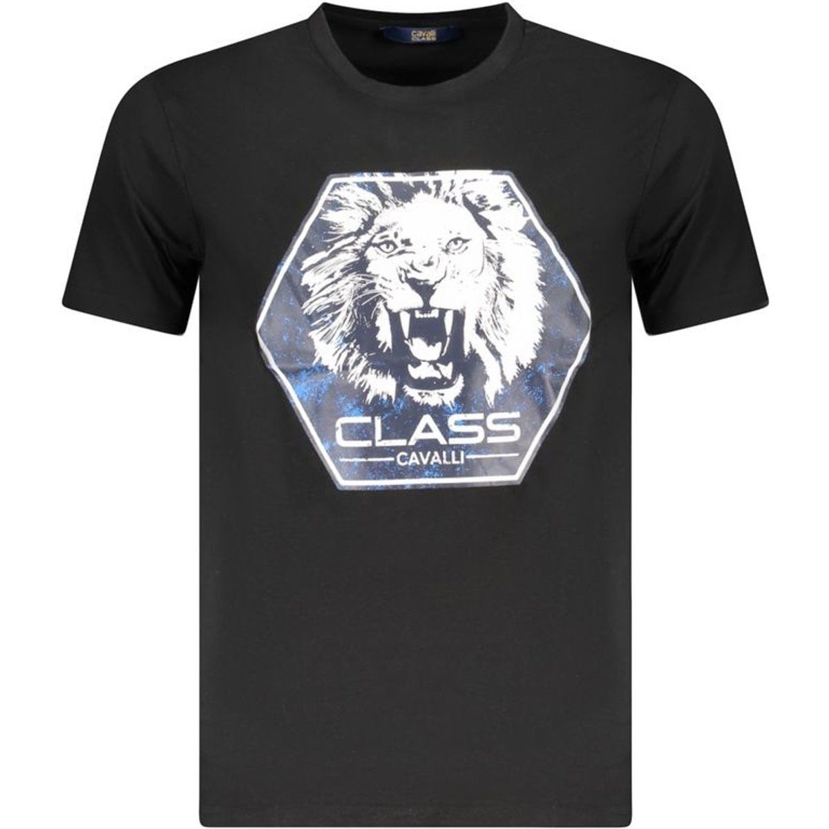 Baumwoll-T-Shirt mit Löwengrafik