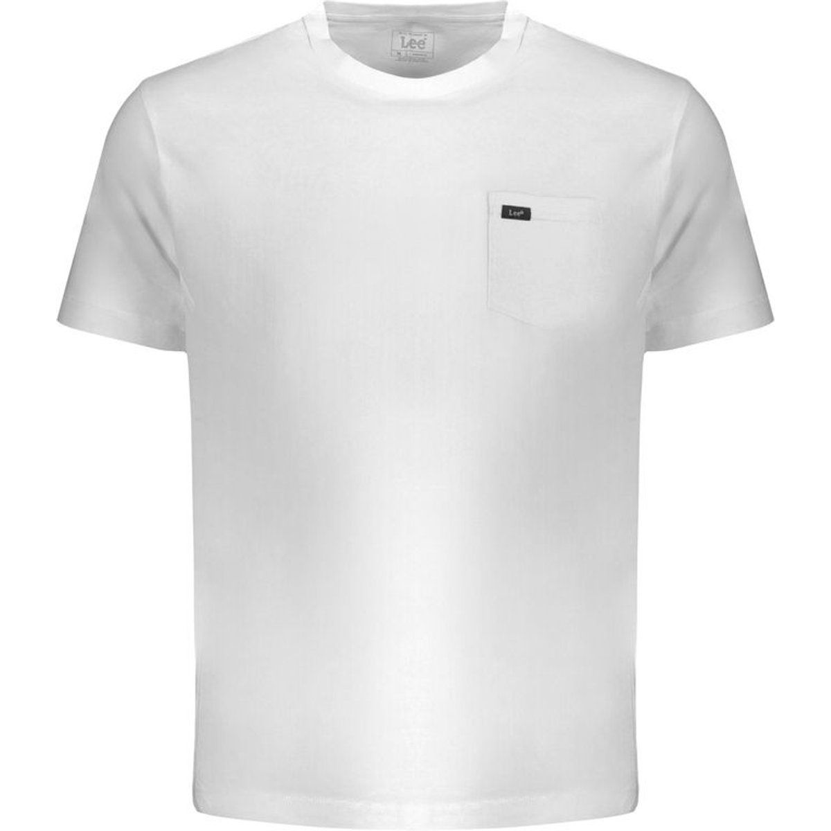 Klassisches T-Shirt mit Rundhalsausschnitt und Tasche