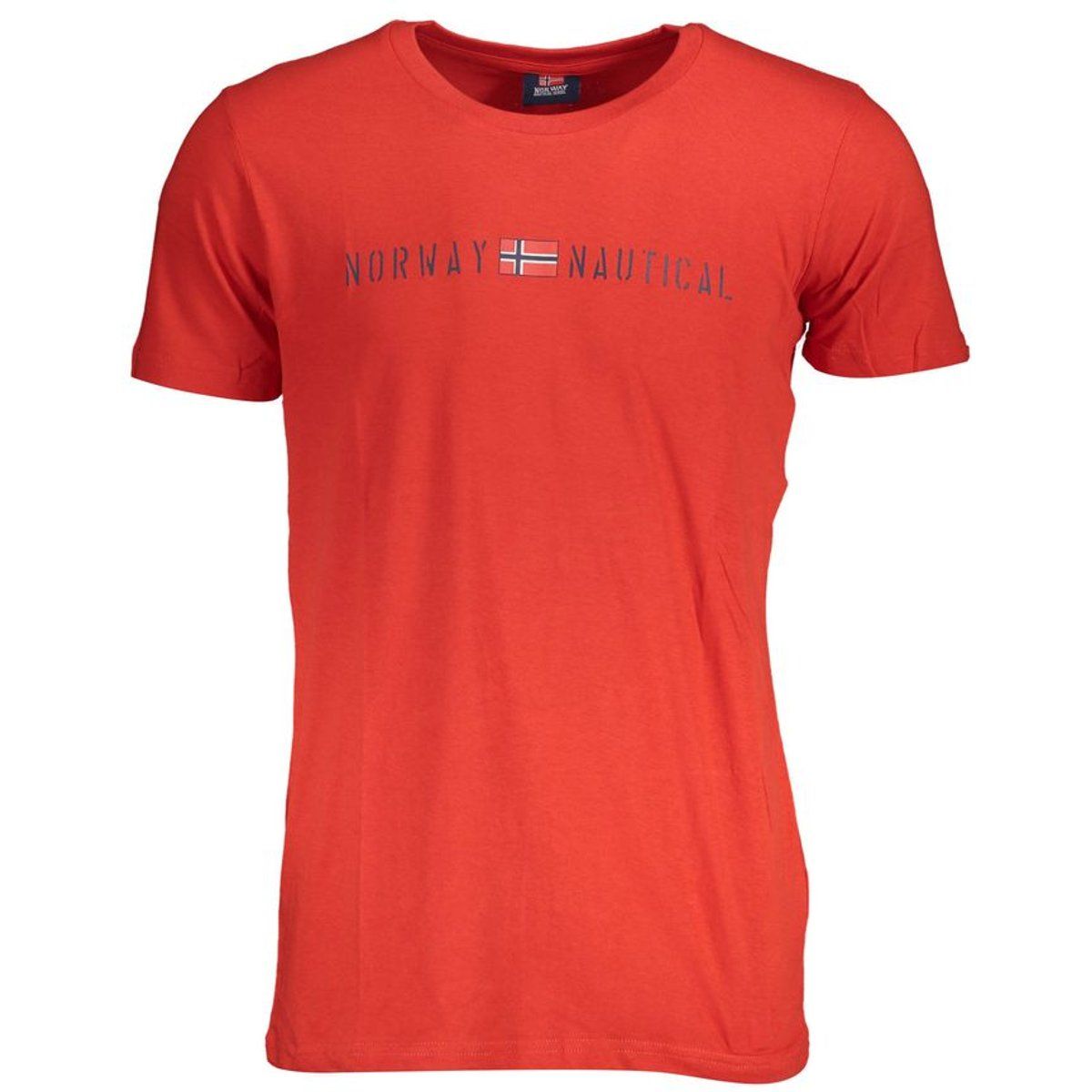 Nautisches Kurzarm-T-Shirt mit Aufdruck