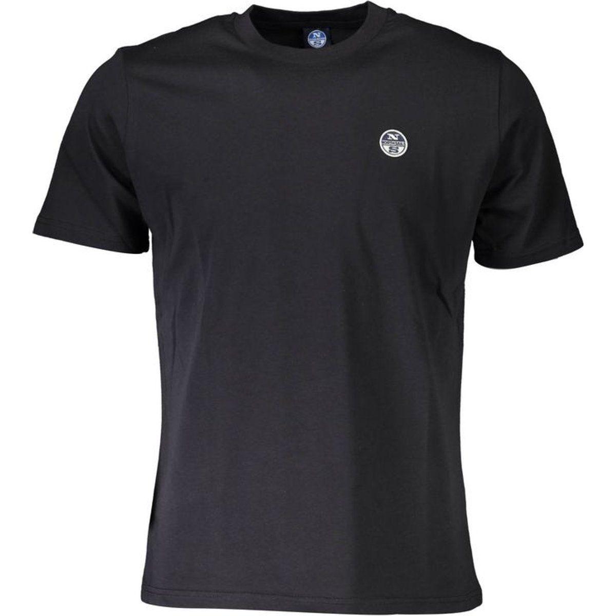 Klassisches, einfarbiges T-Shirt mit Rundhalsausschnitt