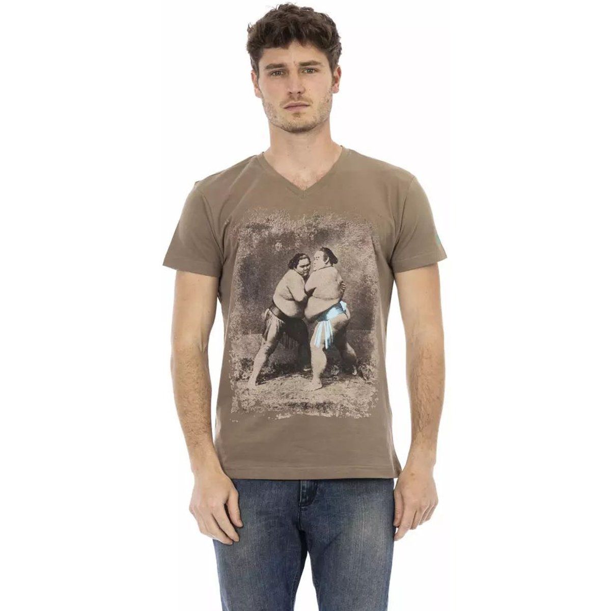 Vintage Sumo-Ringer Grafik T-Shirt