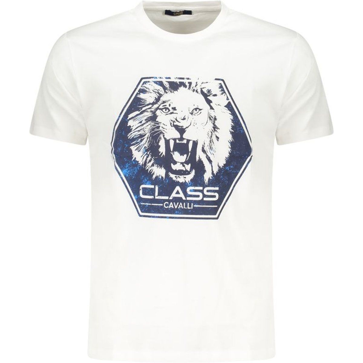 Baumwoll-T-Shirt mit Löwenkopf-Grafik