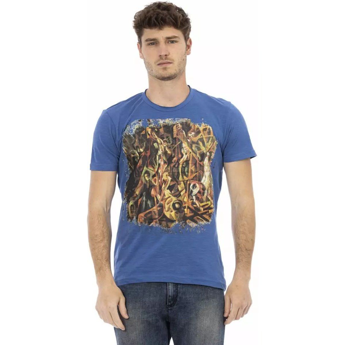 T-Shirt mit abstraktem Grafikdruck