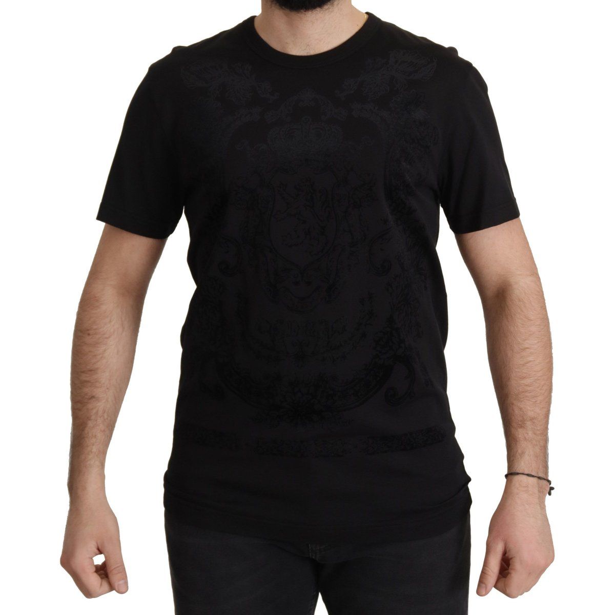 Luxuriöses Samt Wappen Grafik T-Shirt