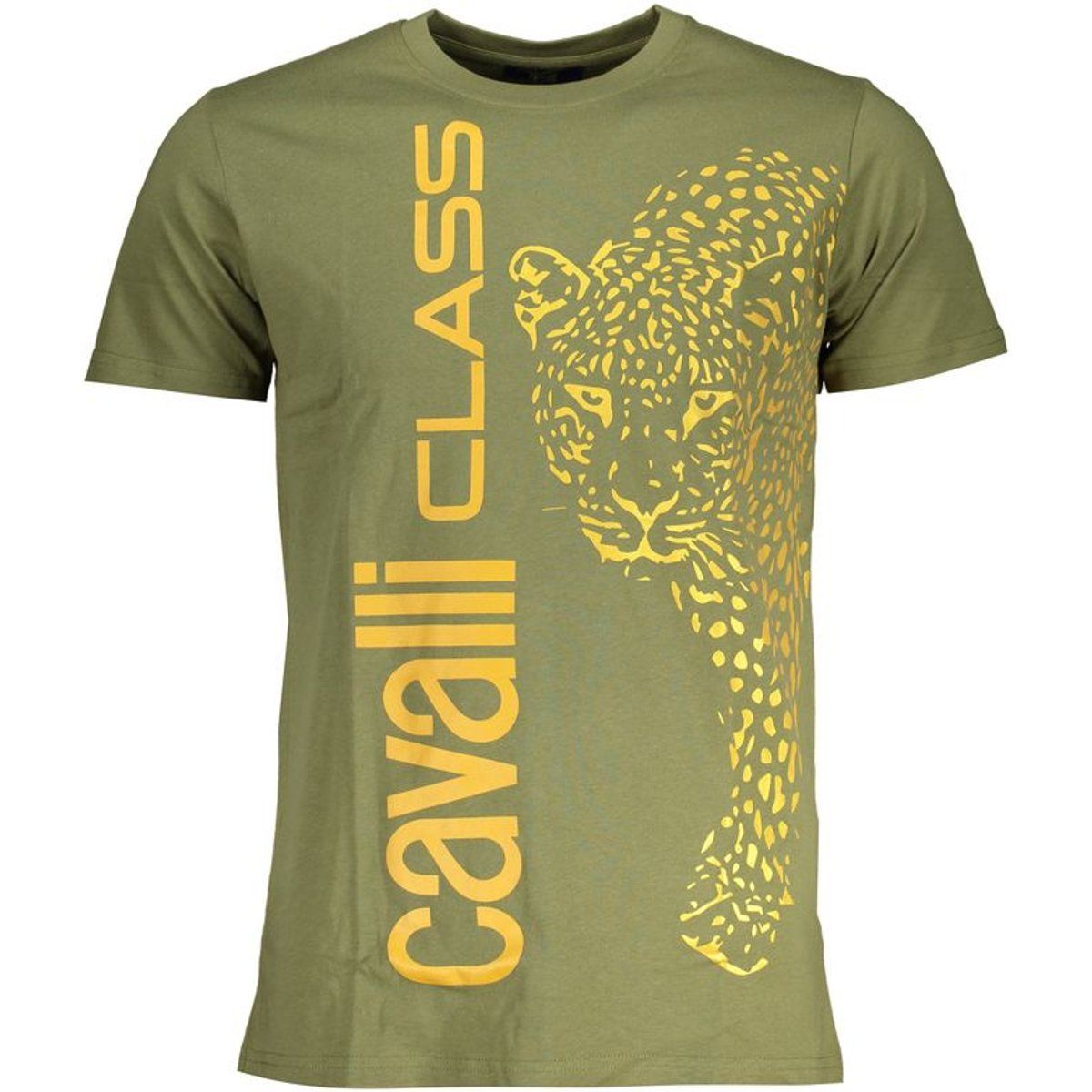 Leopardenmuster T-Shirt mit Rundhalsausschnitt