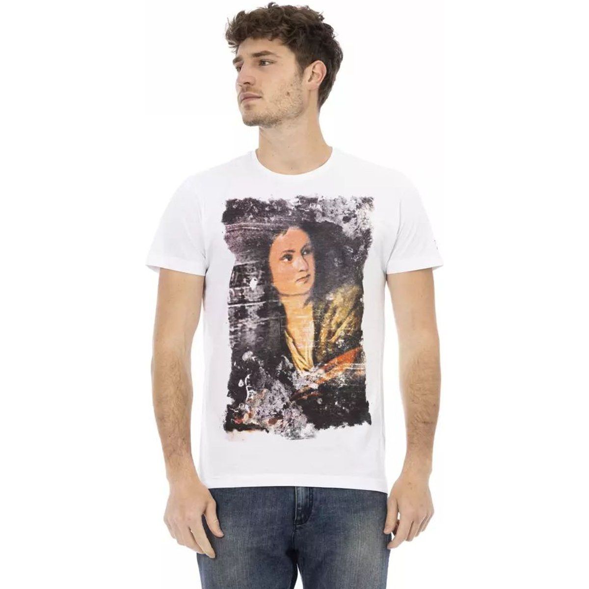 Baumwoll T-Shirt mit Grafikdruck