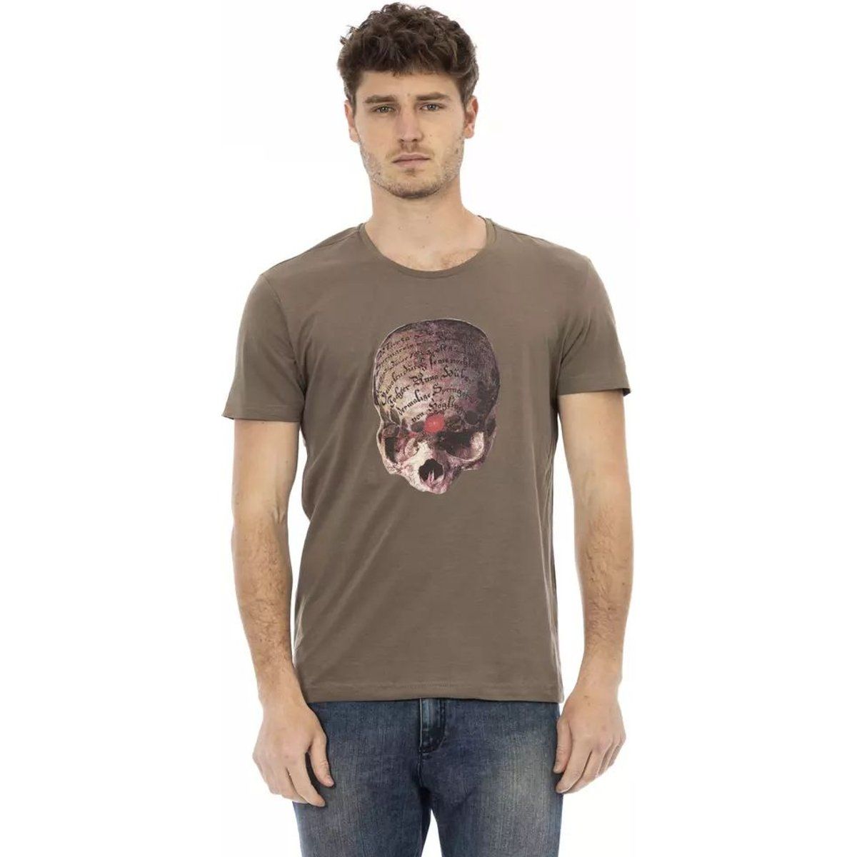 T-Shirt mit Schädelgrafik aus Baumwolle