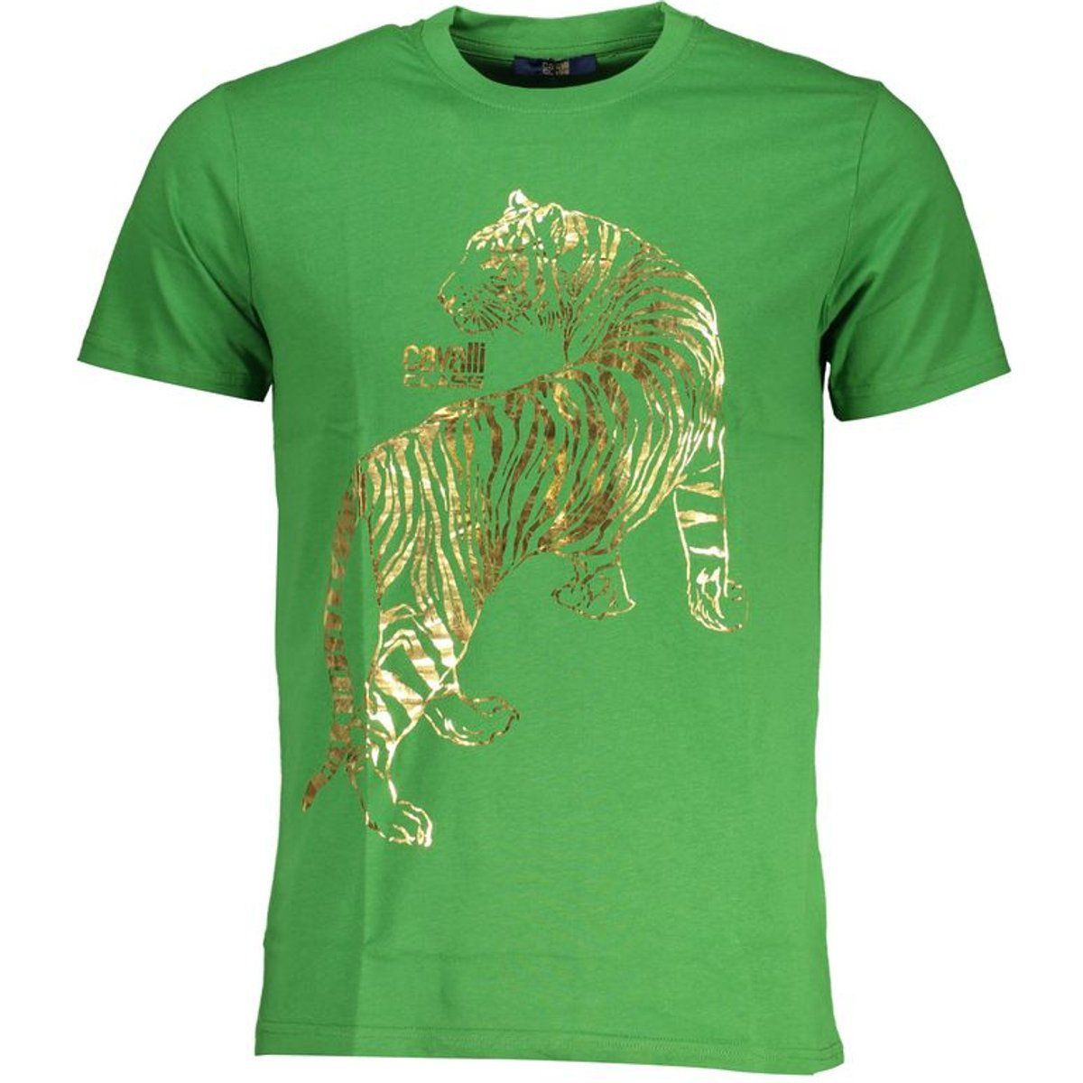 Grünes T-Shirt mit Grafikdruck und Rundhalsausschnitt
