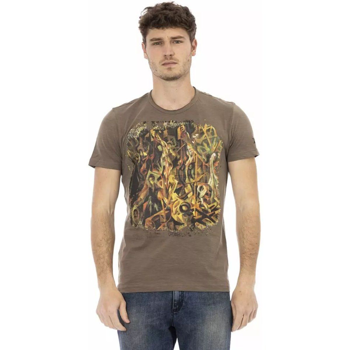 T-Shirt mit abstraktem Grafikdruck