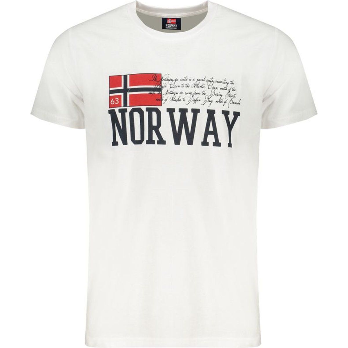 Norwegen Flaggen Grafikdruck T-Shirt