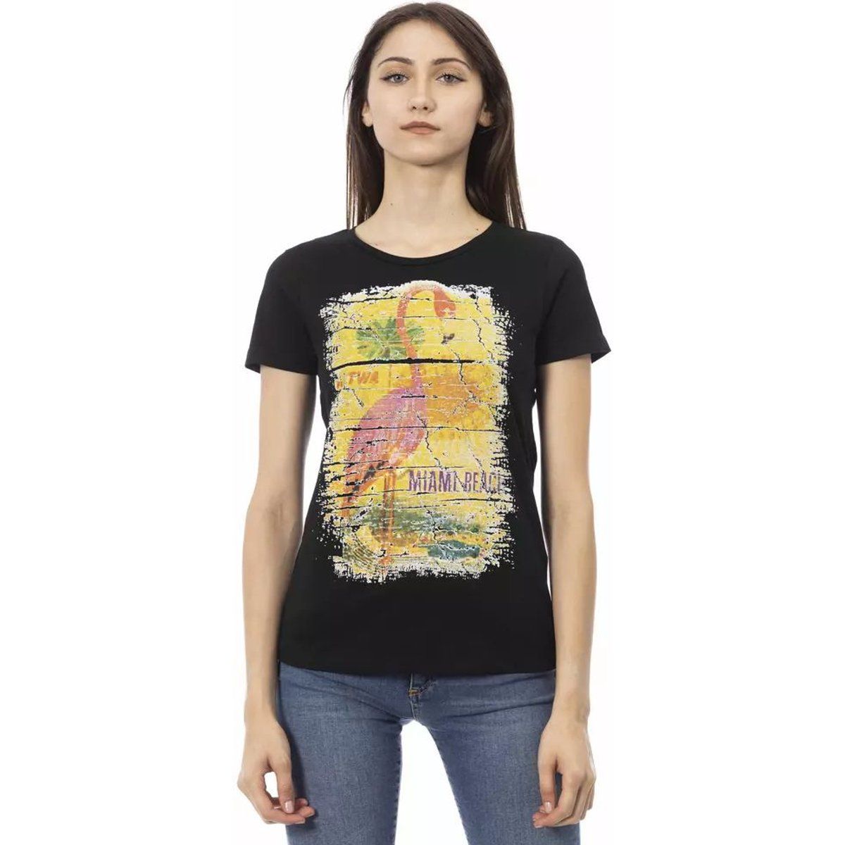 Miami Beach Flamingo Grafik T-Shirt