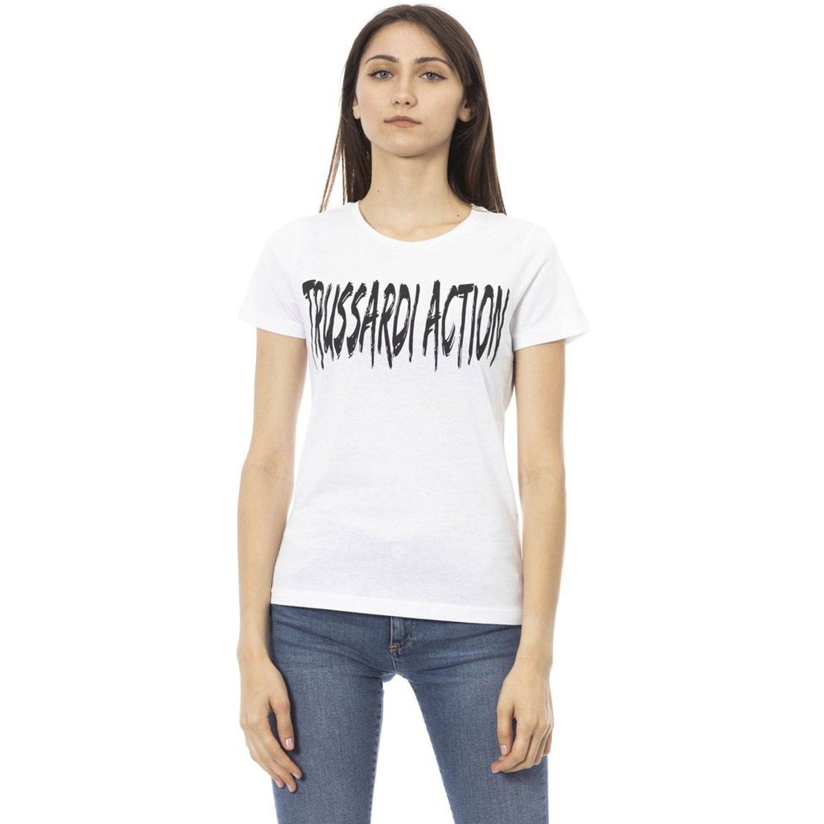 Lässiges Kurzarm-T-Shirt mit Grafikprint