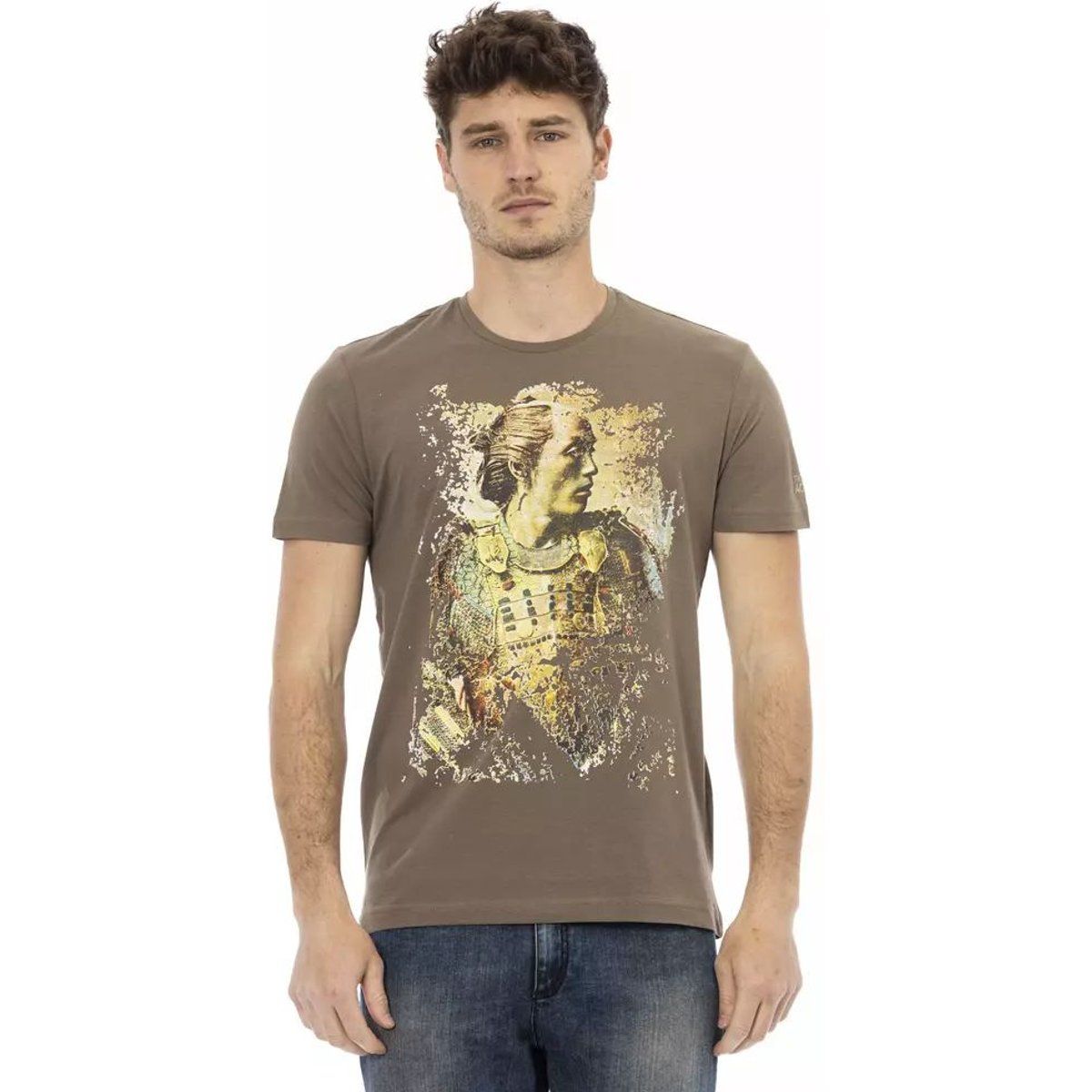 Herren T-Shirt mit Samurai-Grafikprint