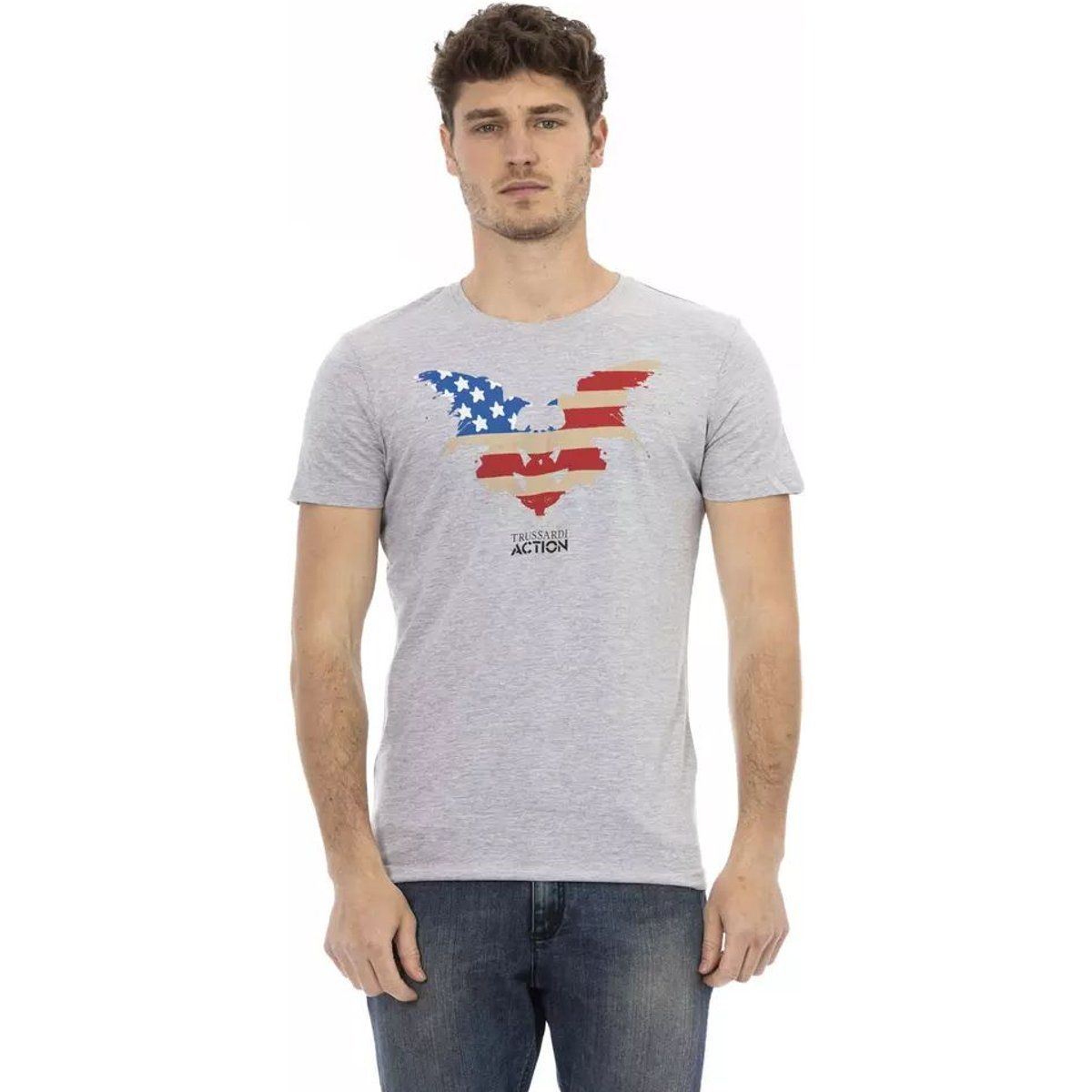 T-Shirt mit amerikanischer Flagge Adler Grafik