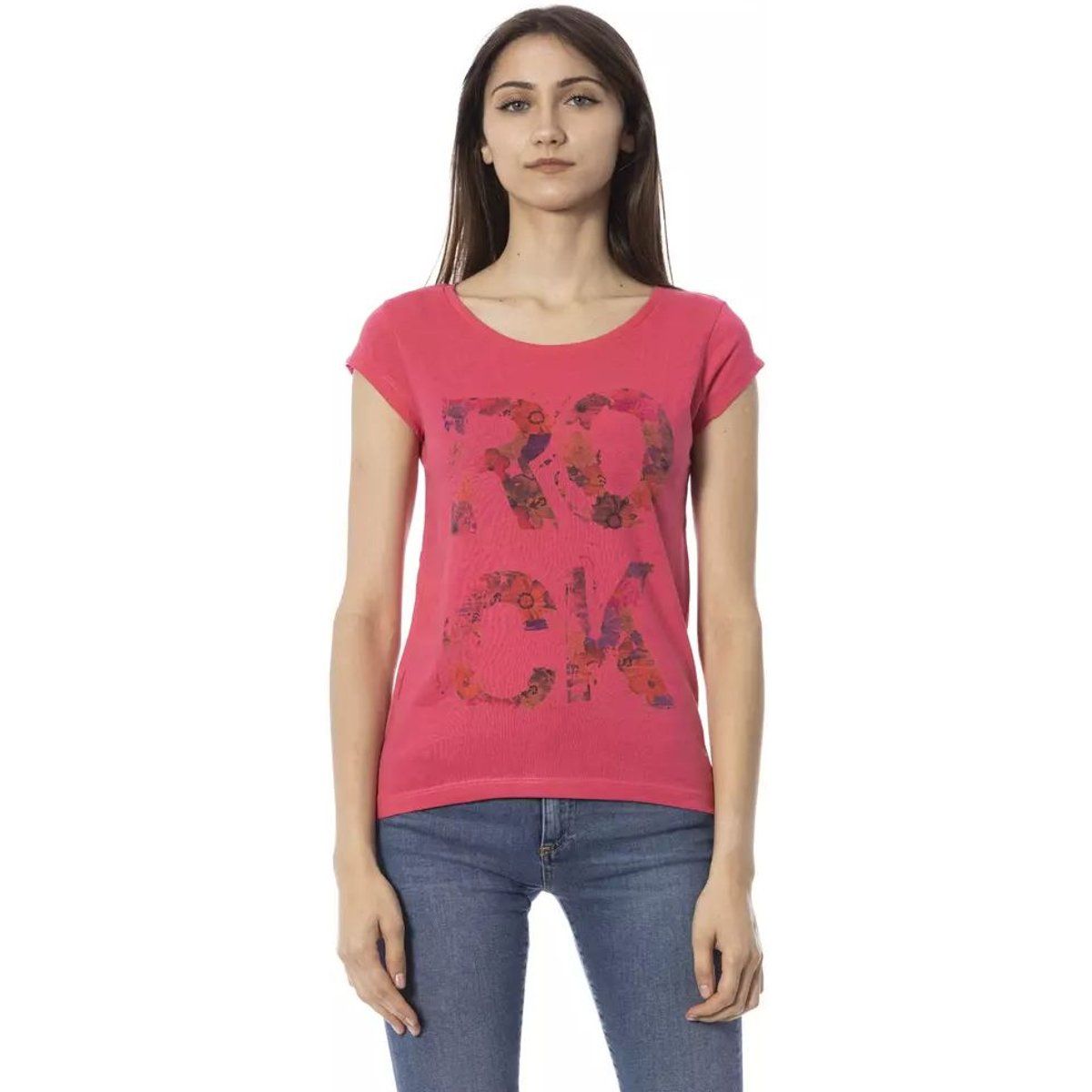 T-Shirt mit floralem Rock-Print