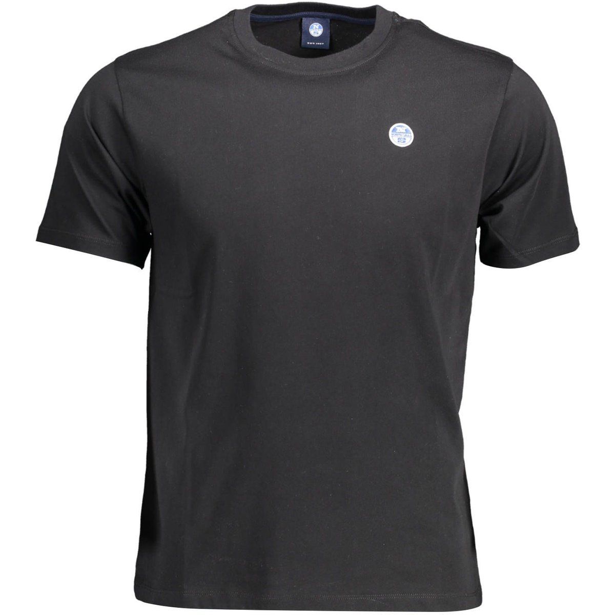 Klassisches Rundhals-T-Shirt mit kurzen Ärmeln