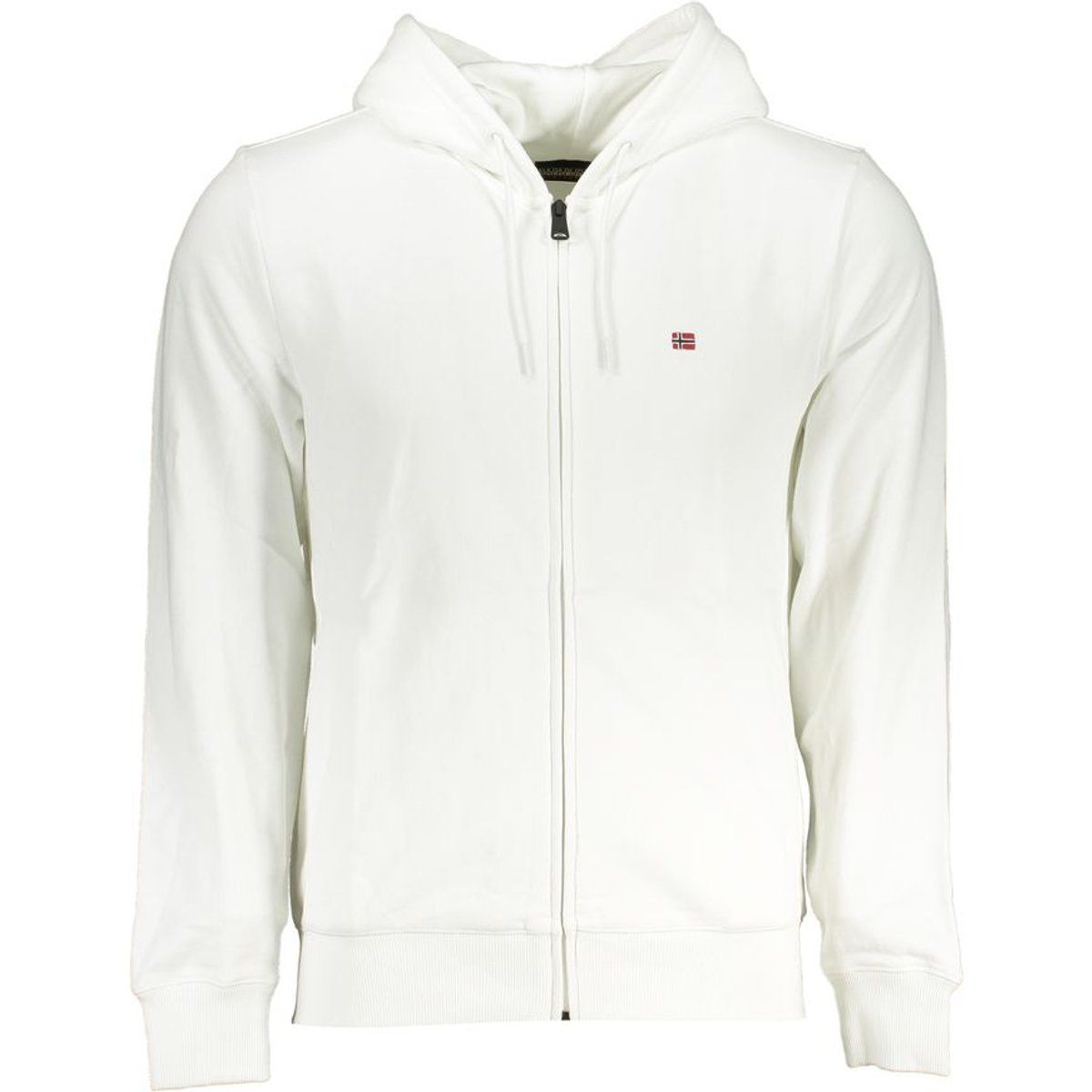 Klassischer Baumwoll-Hoodie mit Reißverschluss