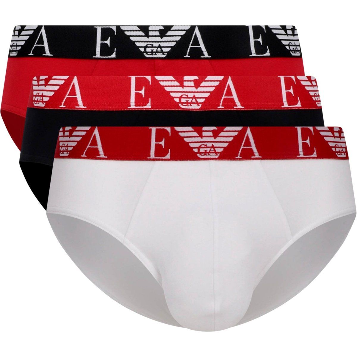Herren Slips mit Logo-Bund 3er-Pack
