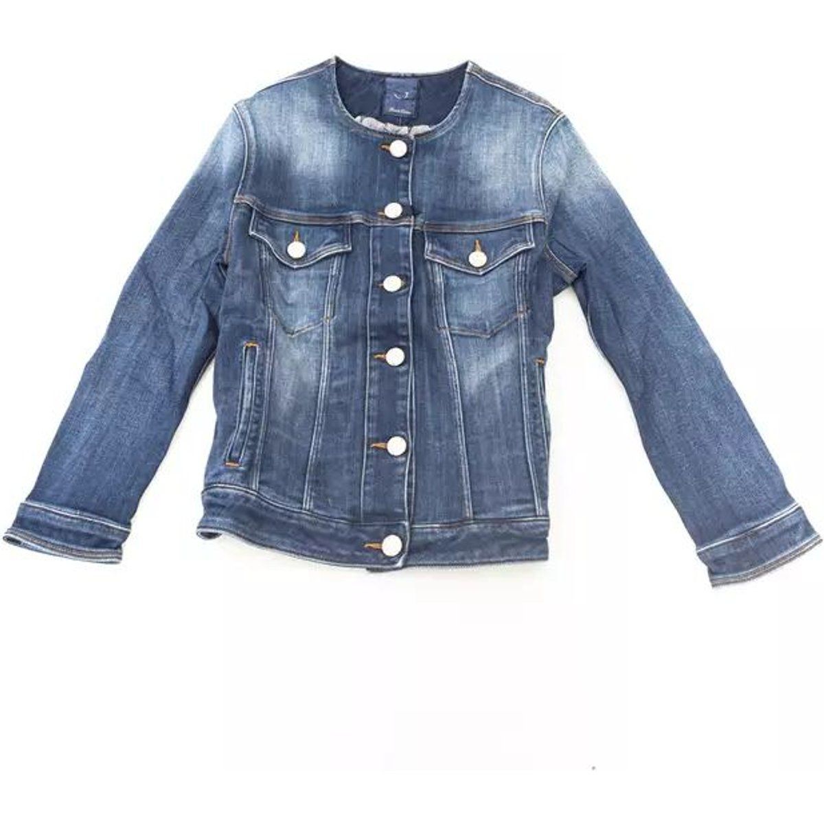 Klassische Jeansjacke mit Knopfverschluss