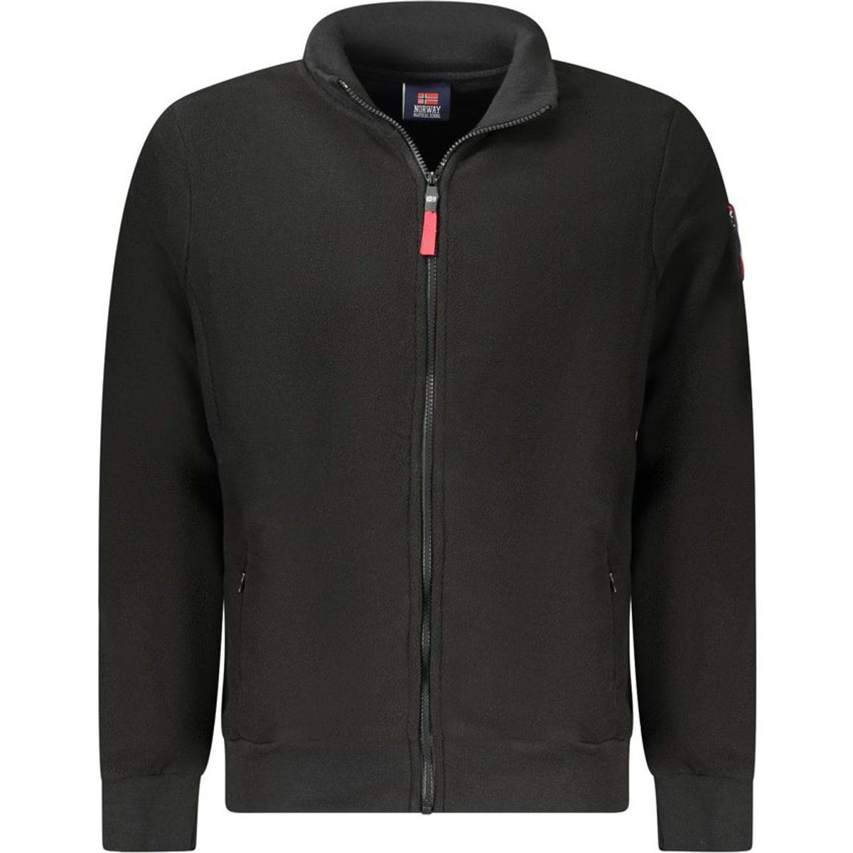 Klassische Fleecejacke mit durchgehendem Reißverschluss