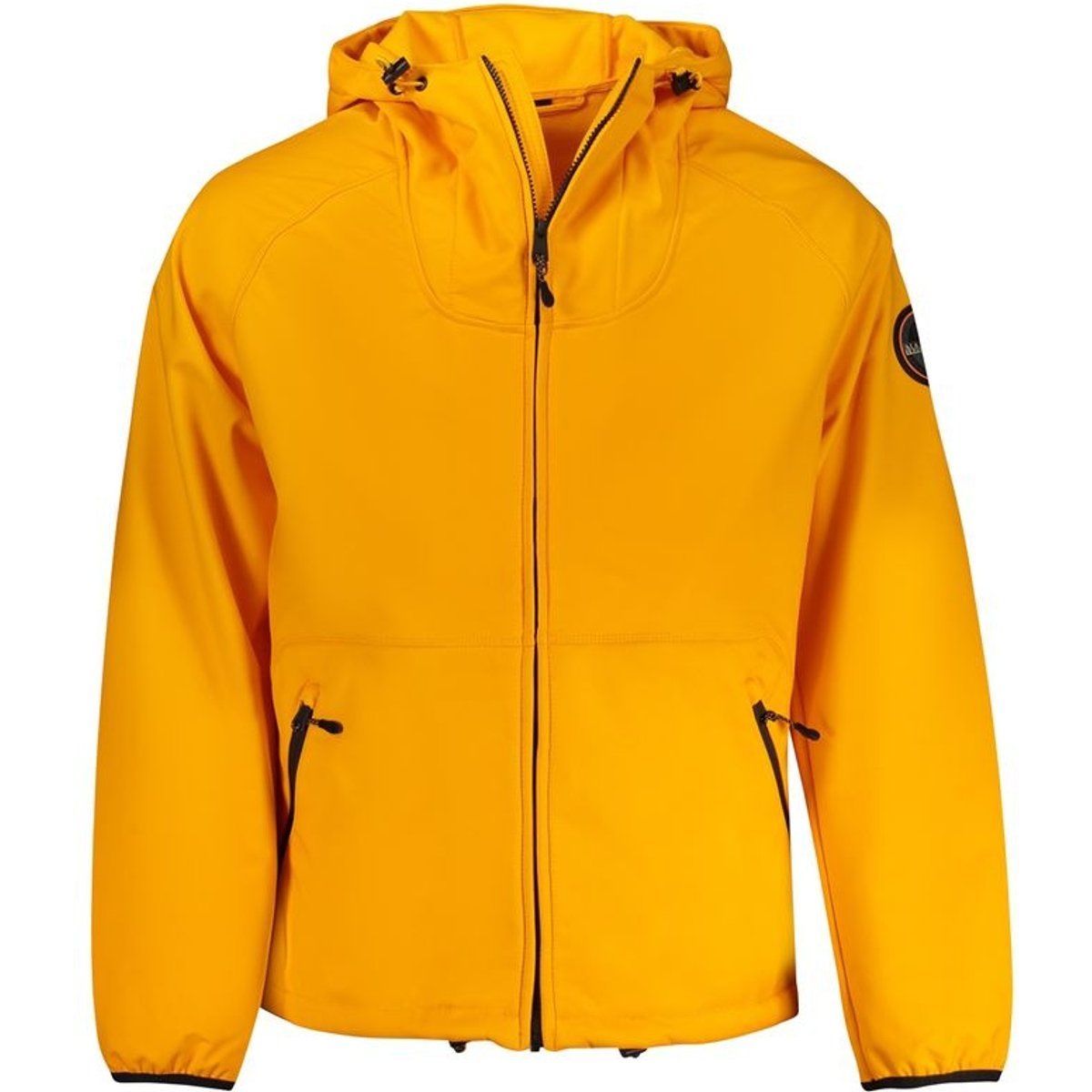 Leichte Softshelljacke mit Kapuze