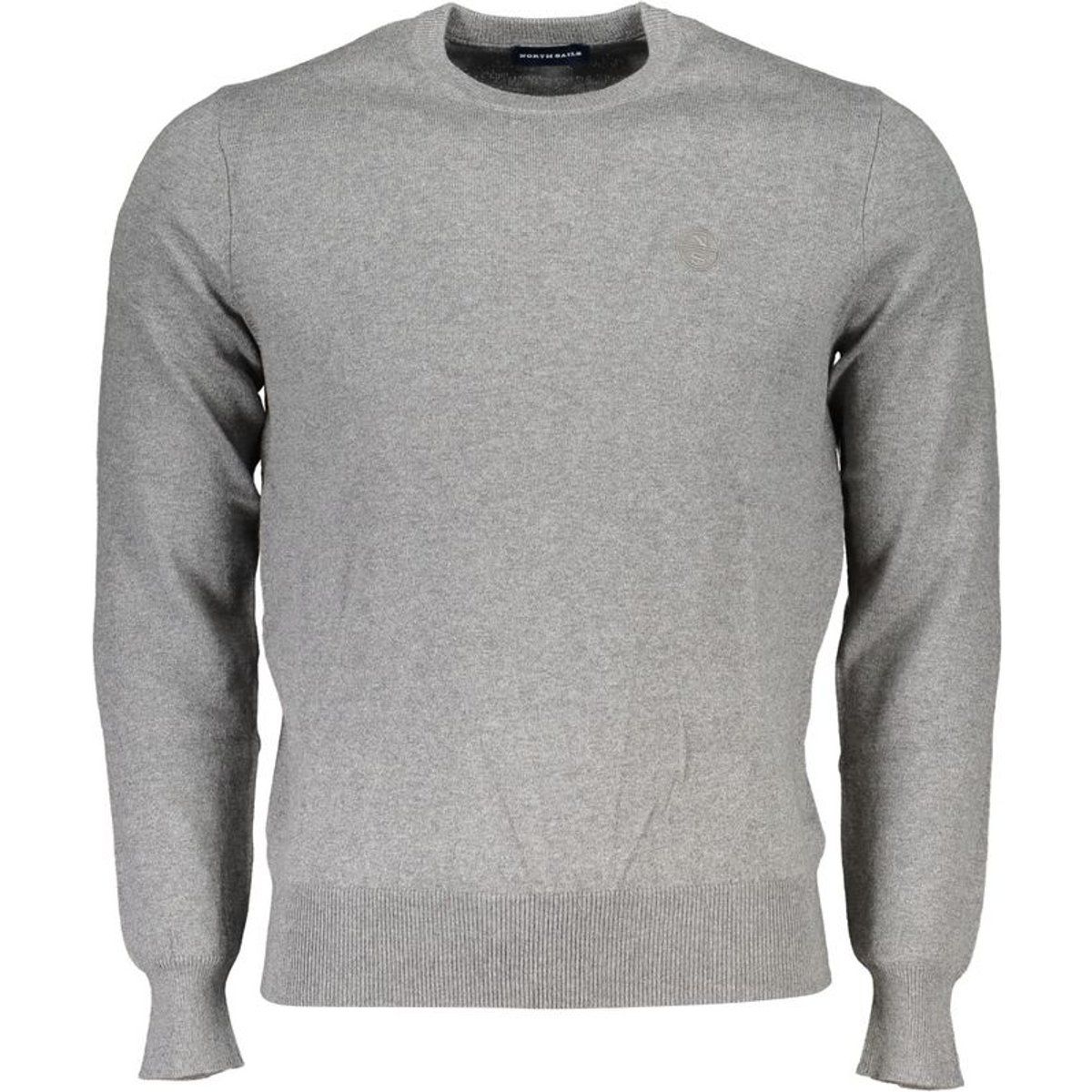 Klassischer Rundhals-Strickpullover aus Baumwolle