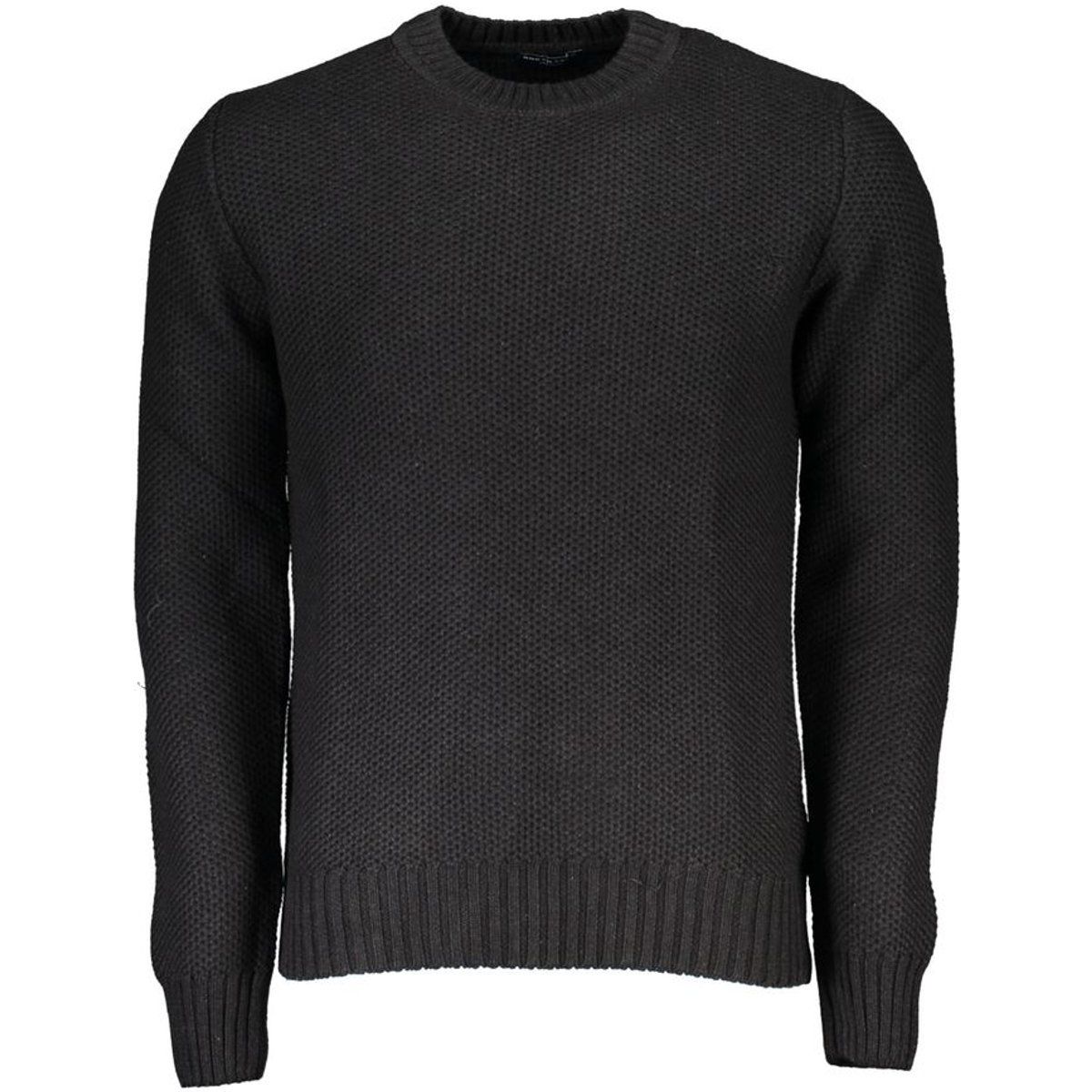 Klassischer Waffelstrick Rundhals-Pullover