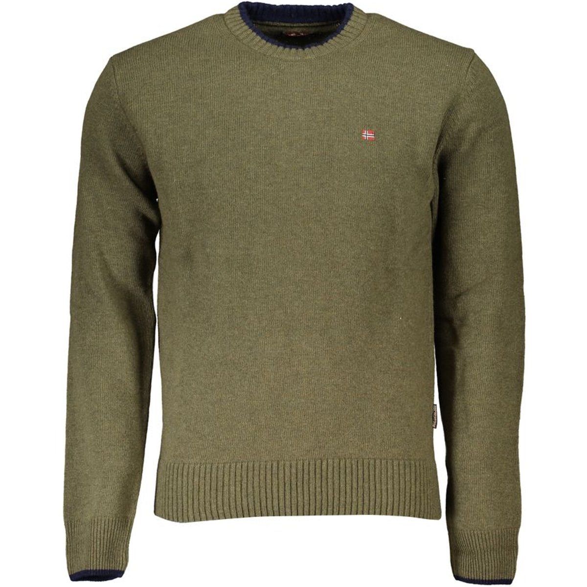 Klassischer Baumwollpullover mit Rundhalsausschnitt