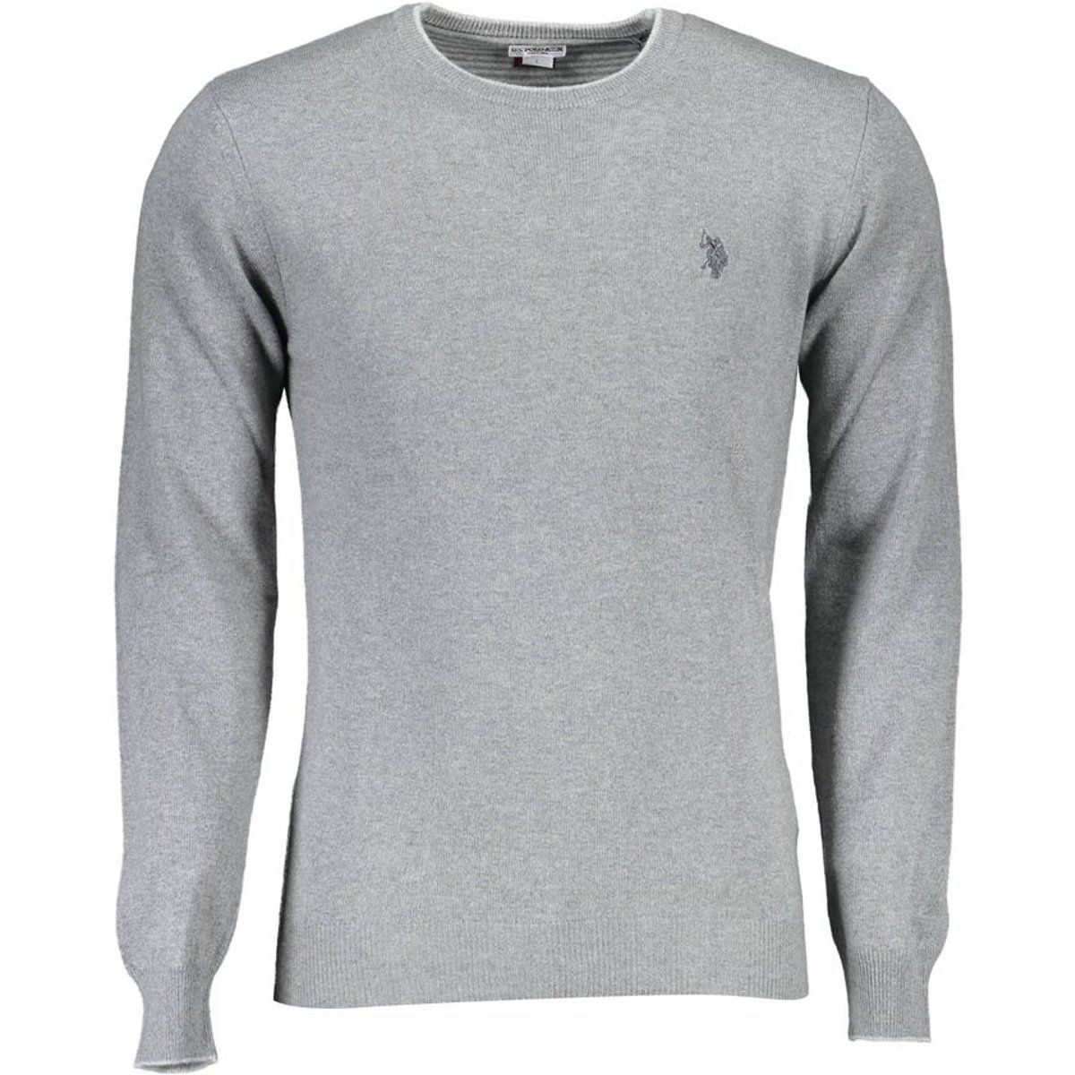 Klassischer Baumwollpullover mit Rundhalsausschnitt