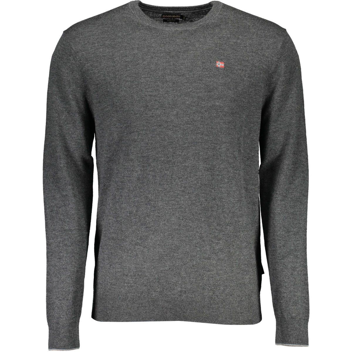 Klassischer Merinowoll-Pullover mit Rundhalsausschnitt