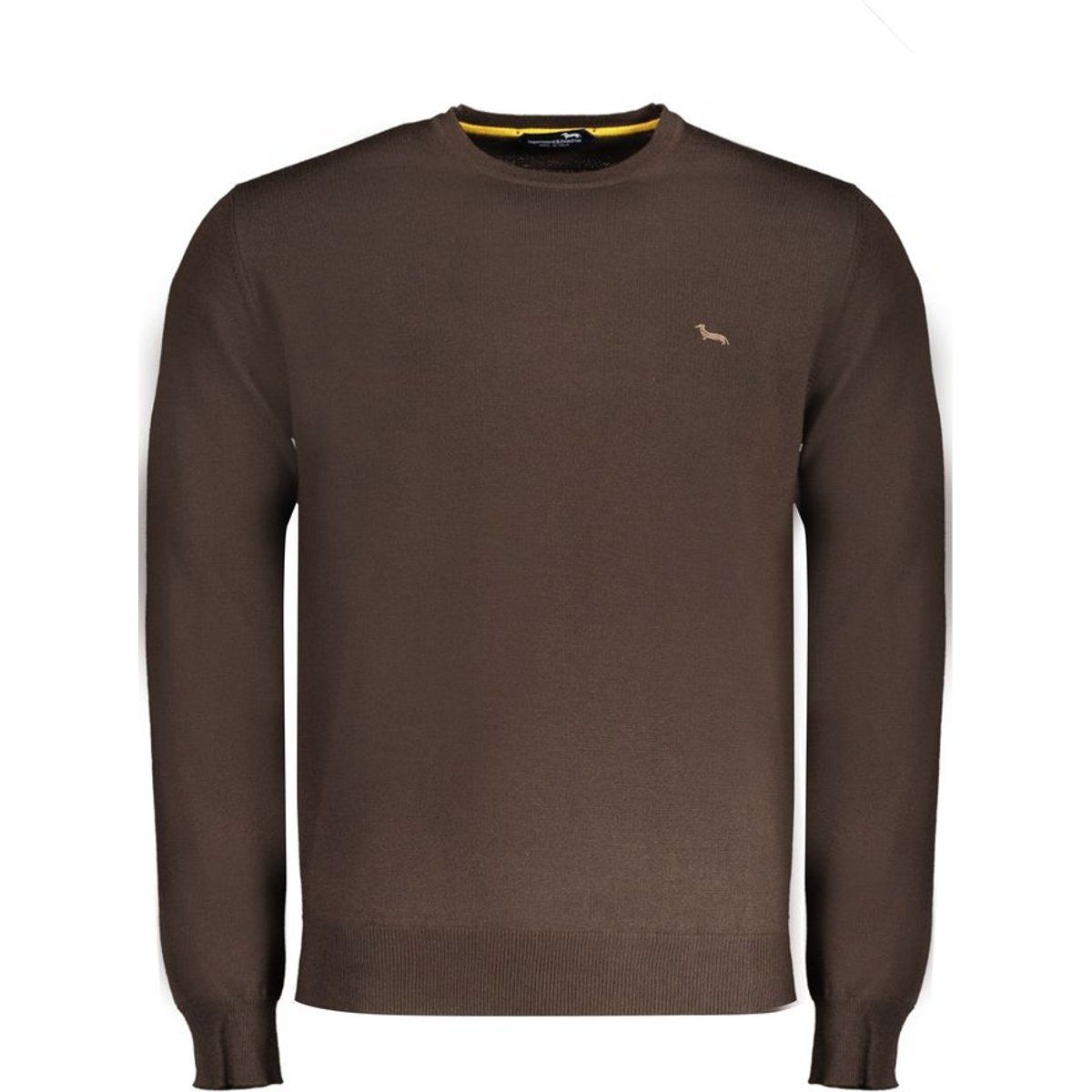 Klassischer Merinowolle Rundhals-Pullover