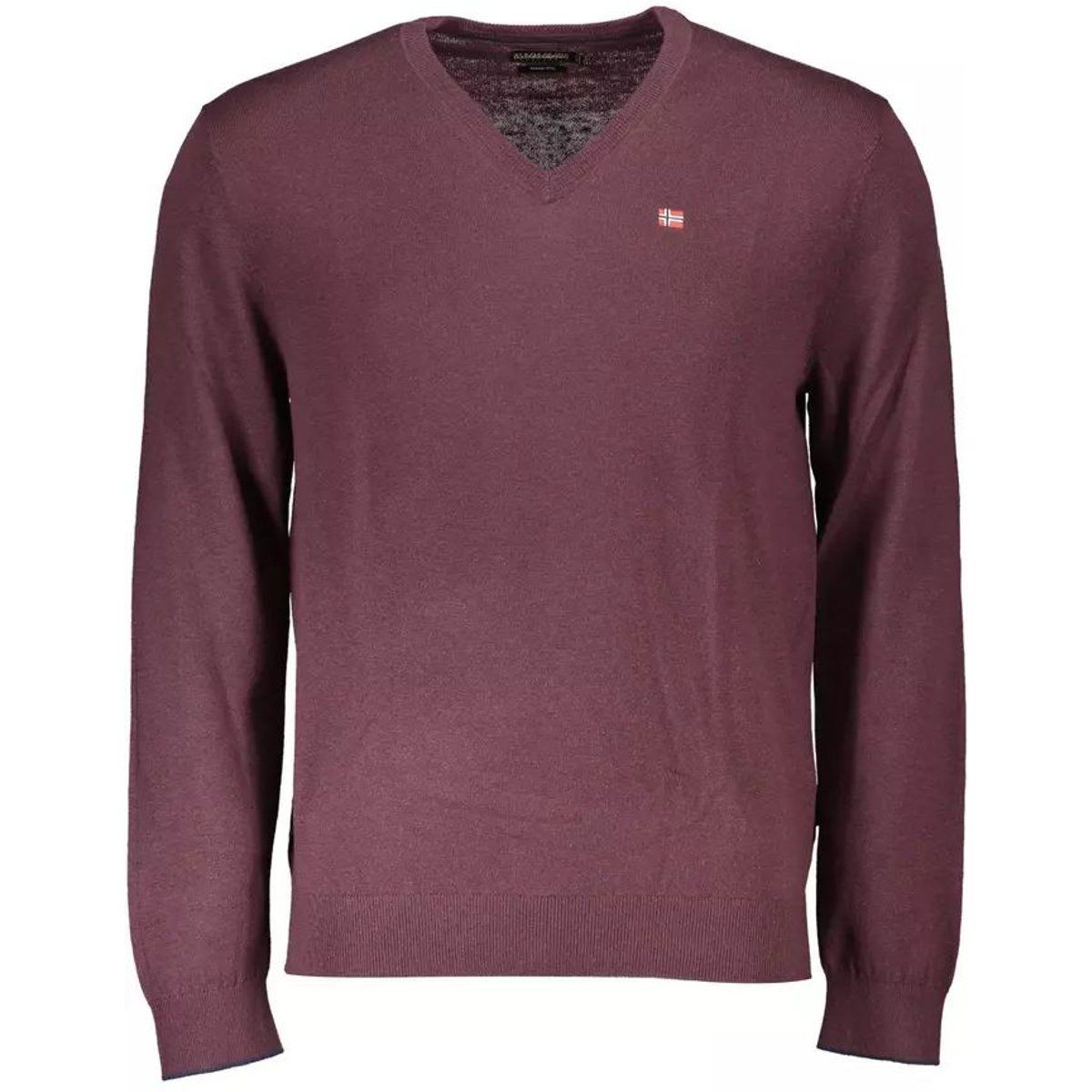 Klassischer V-Ausschnitt Strickpullover