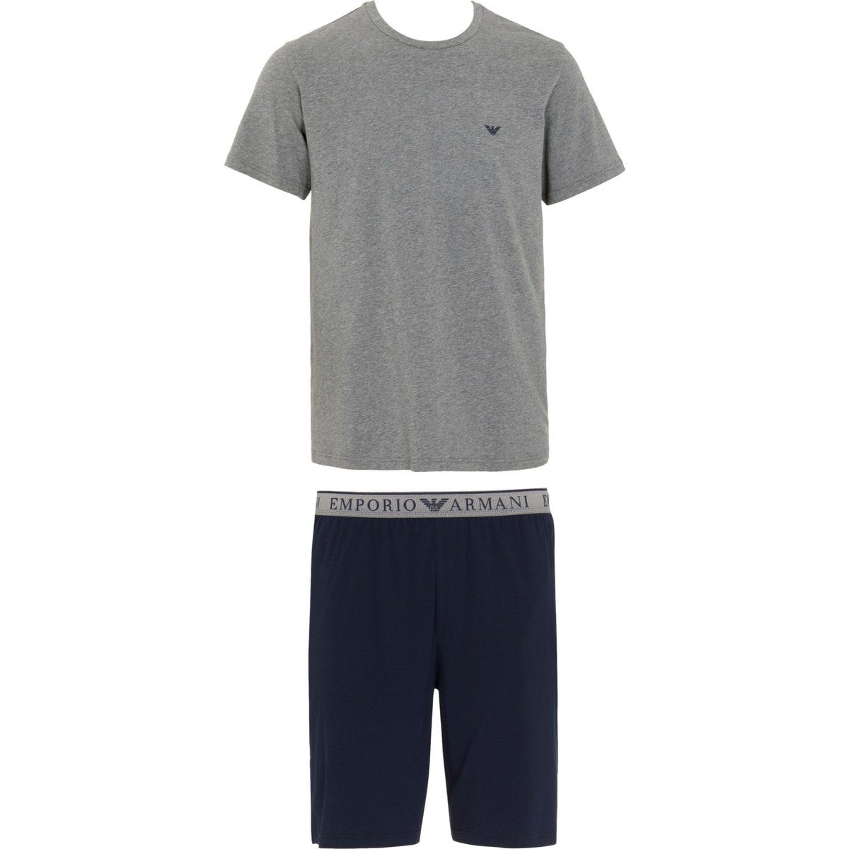 Herren Pyjama-Set mit Logo-Bund