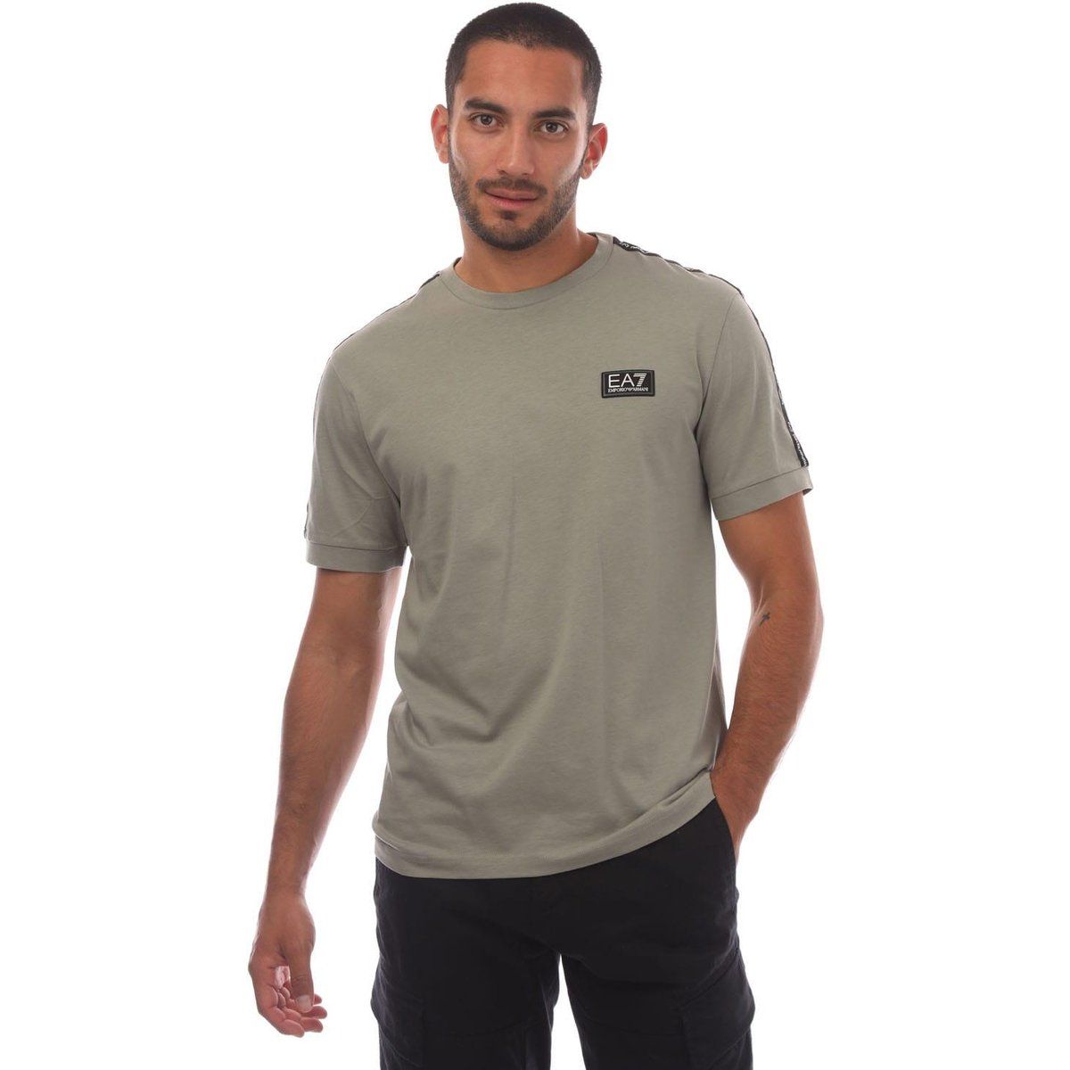 EA7 T-Shirt mit Logo und Rundhalsausschnitt