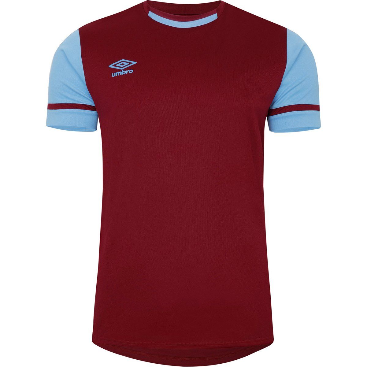 Umbro - "Cavelle" T-Shirt für Herren (Weinrot/Himmelblau)