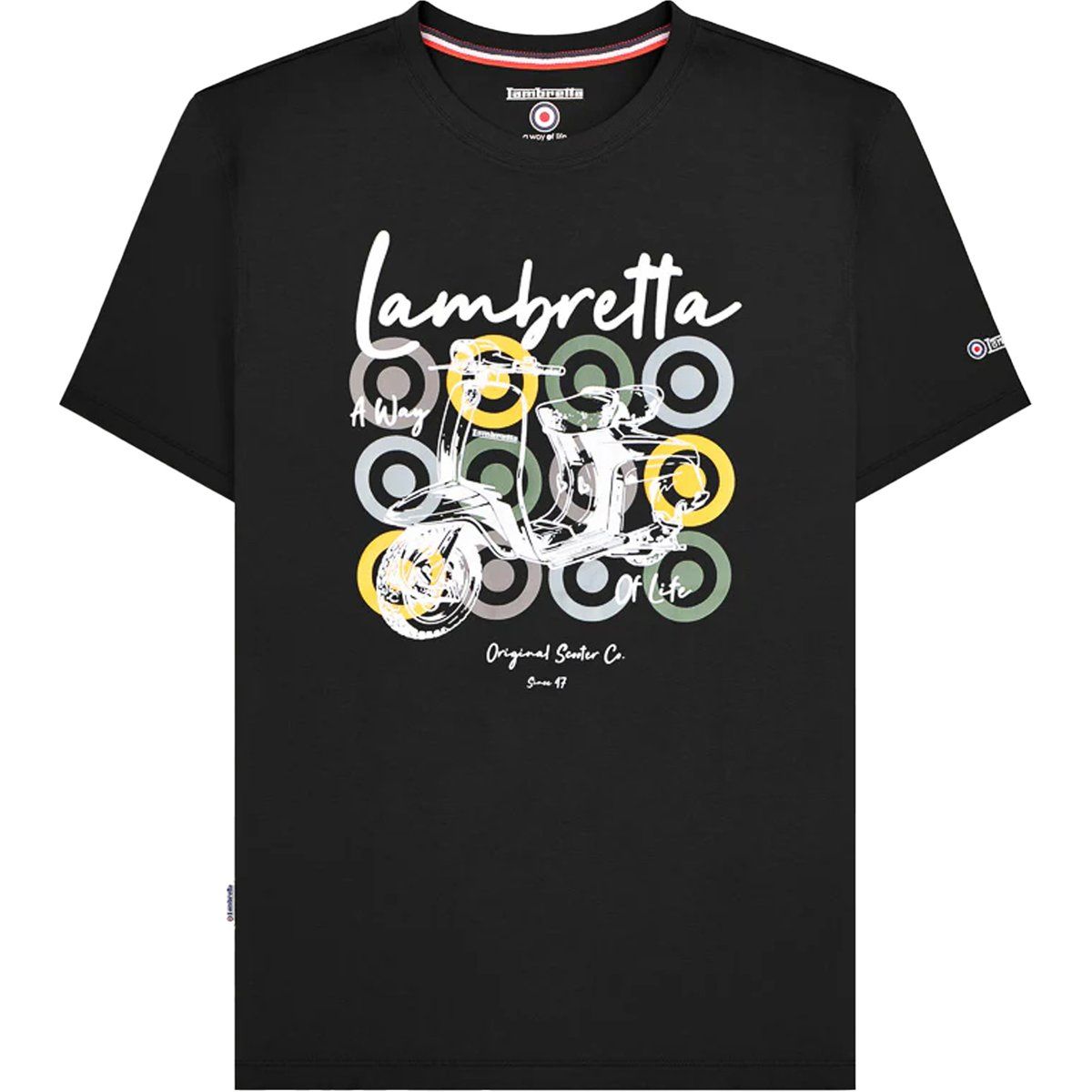 Lambretta Scooter Grafik T-Shirt für Herren