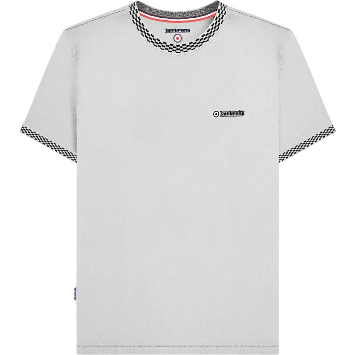 Lambretta - T-Shirt für Herren, Ringer-Stil (Weiß)