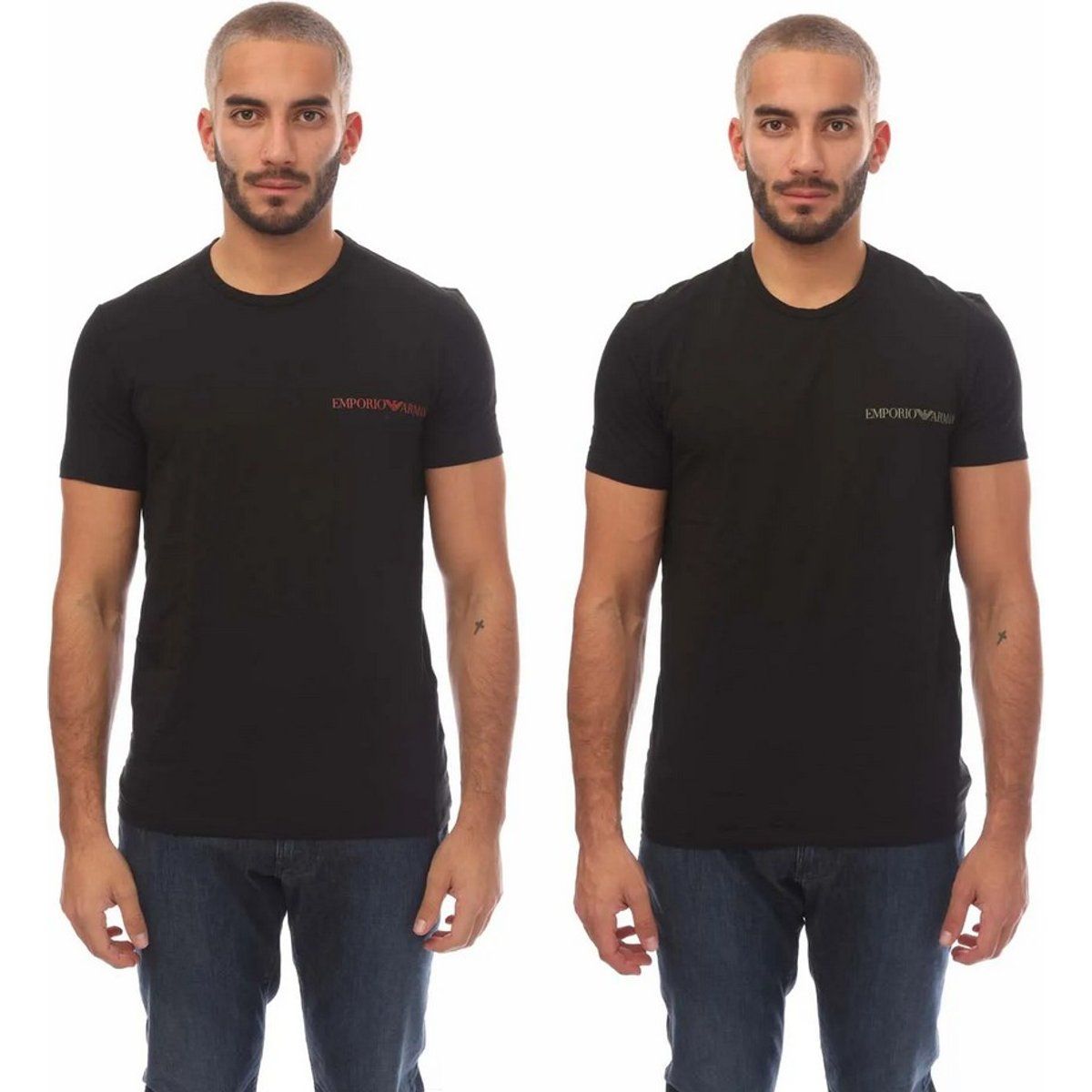 Essential T-Shirt aus Baumwolle mit Rundhalsausschnitt