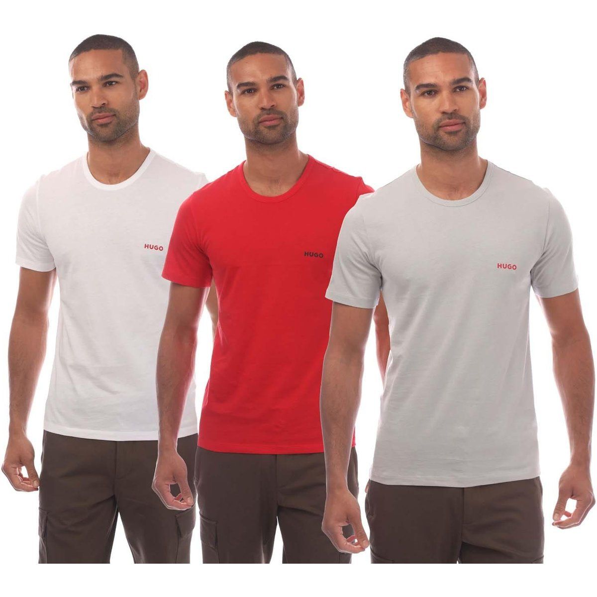 Herren Baumwoll T-Shirt Packung, Unifarben
