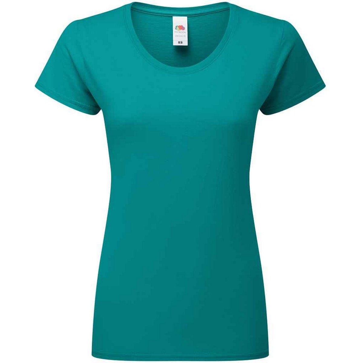 Figurbetontes T-Shirt mit Rundhalsausschnitt