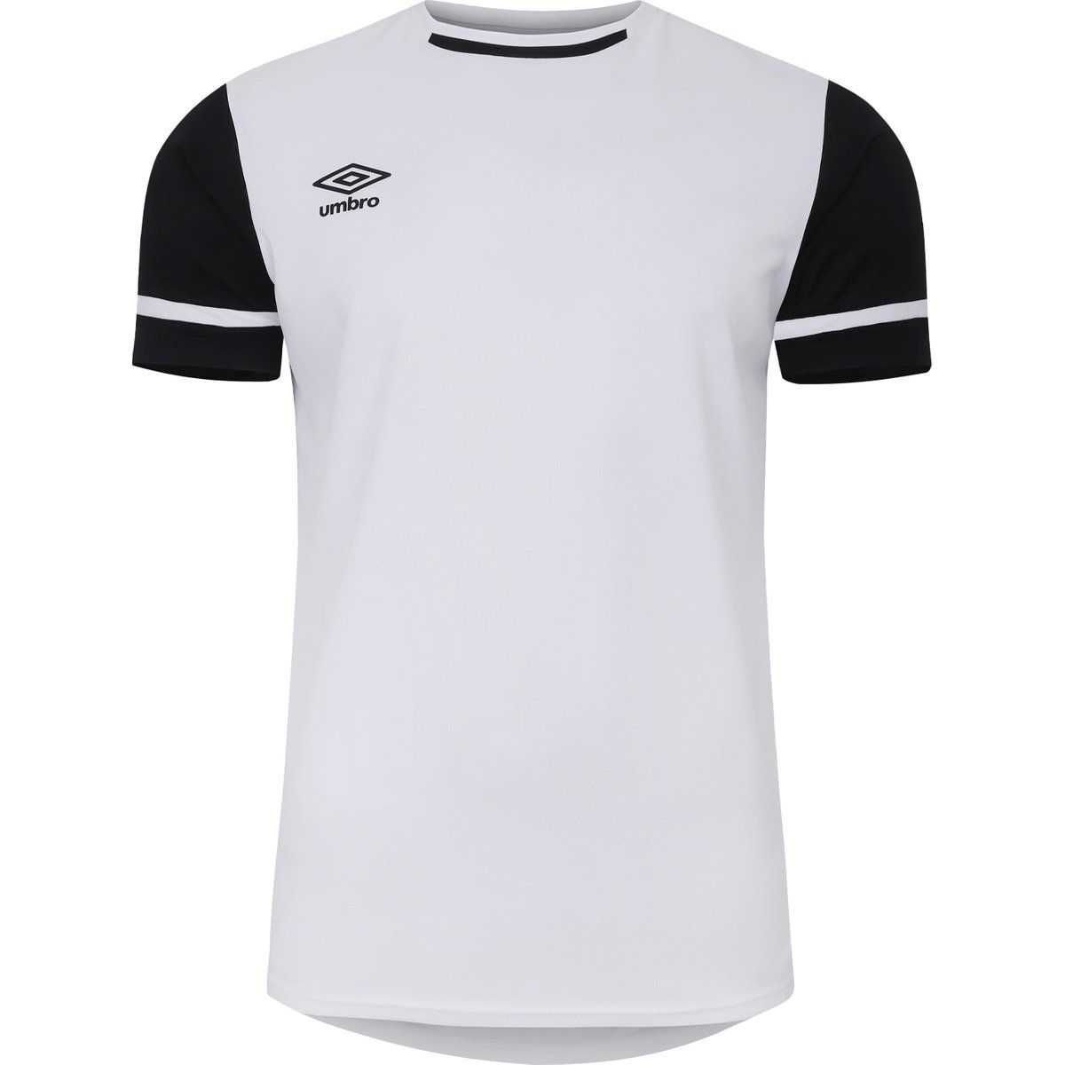 Zweifarbiger Kurzarm-Jersey-Top